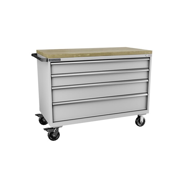 Champion Tool Storage Tool Cabinet, 4 Drawer, Light Gray, 56-1/2 in W x 28-1/2 in D x 43-1/4 in H, D15000401ILMB8BBT-LG D15000401ILMB8BBT-LG - main